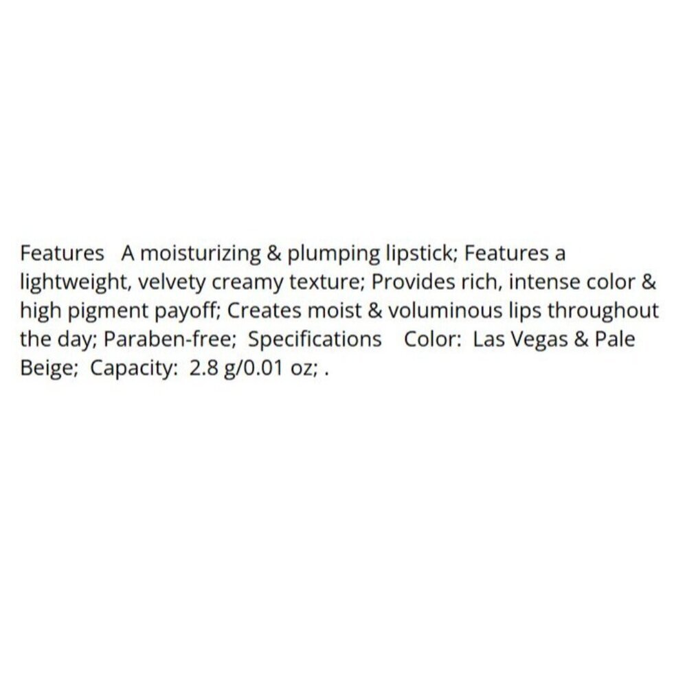 Cargo Cosmetics Essential Lip Color Las Vegas Pale Beige Plumping Lipstick - Picture 9 of 9